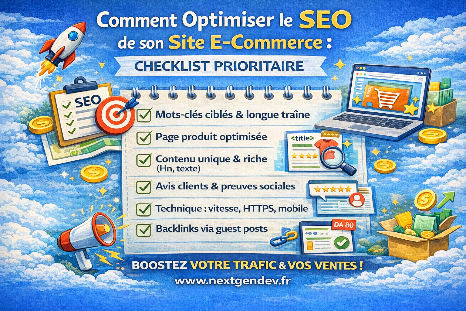 Comment optimiser le SEO de son site e-commerce : checklist prioritaire
